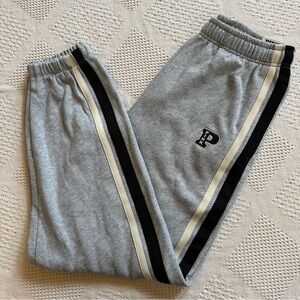 VS Pink Ivy Fleece Relaxed Fit Grey  Campus Sweatpants Med Jogger Casual Comfy